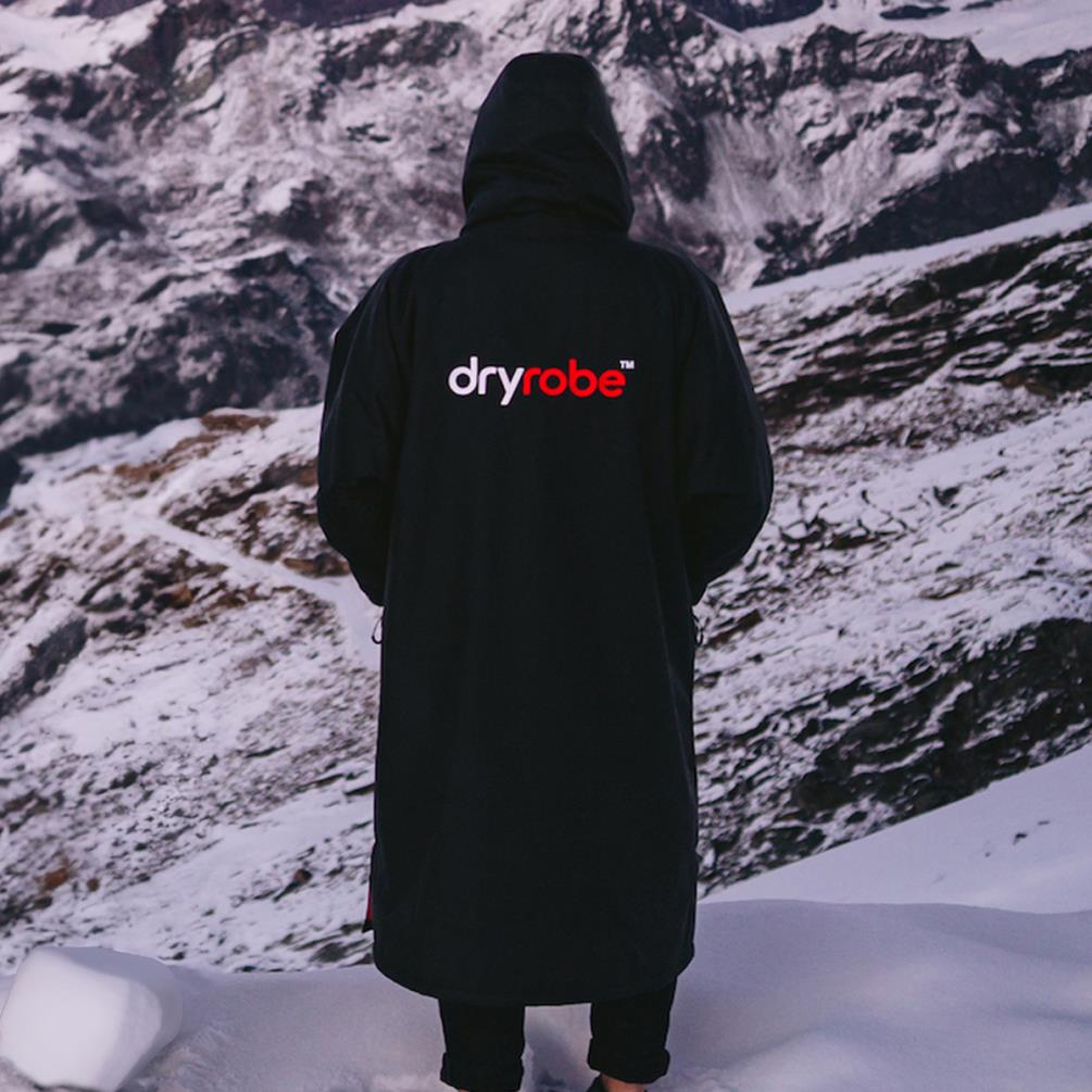 dryrobe Advance Long Sleeve Changing Robe - Black / Red Extra Image 9